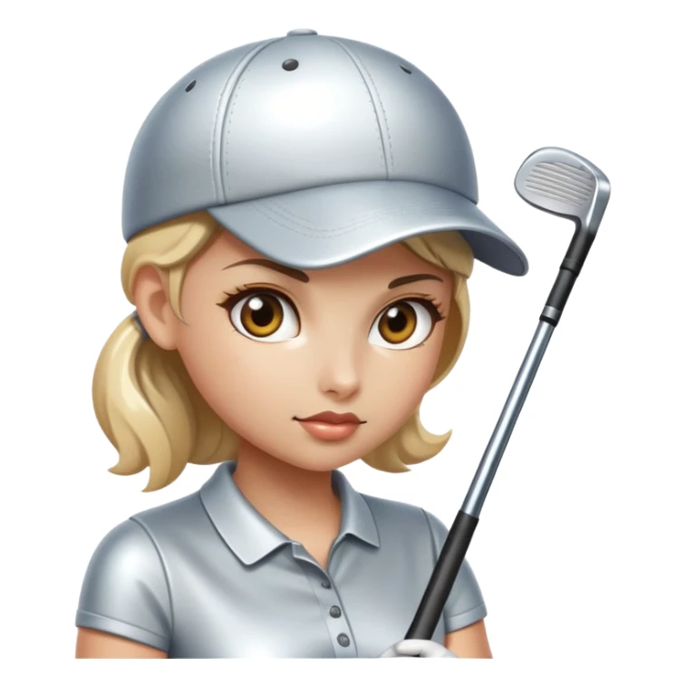 sorayama girl golfing sticker
