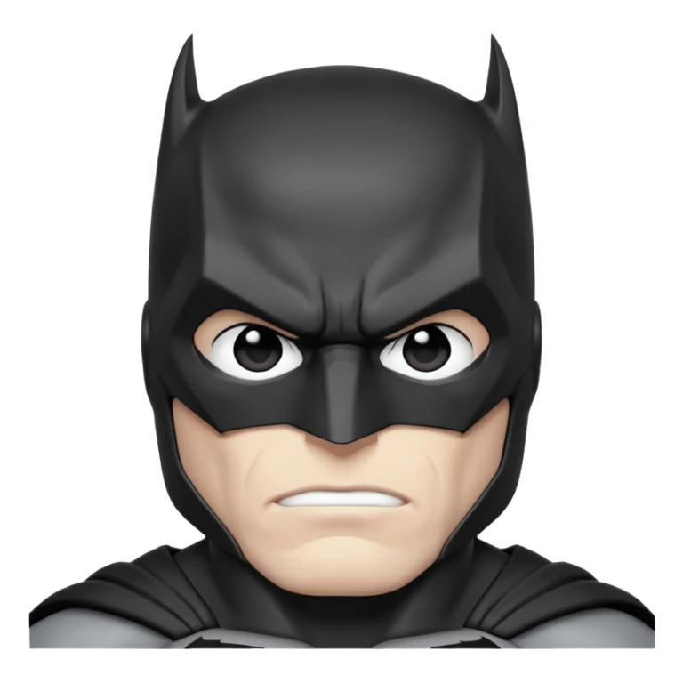 black and white batman husky sticker