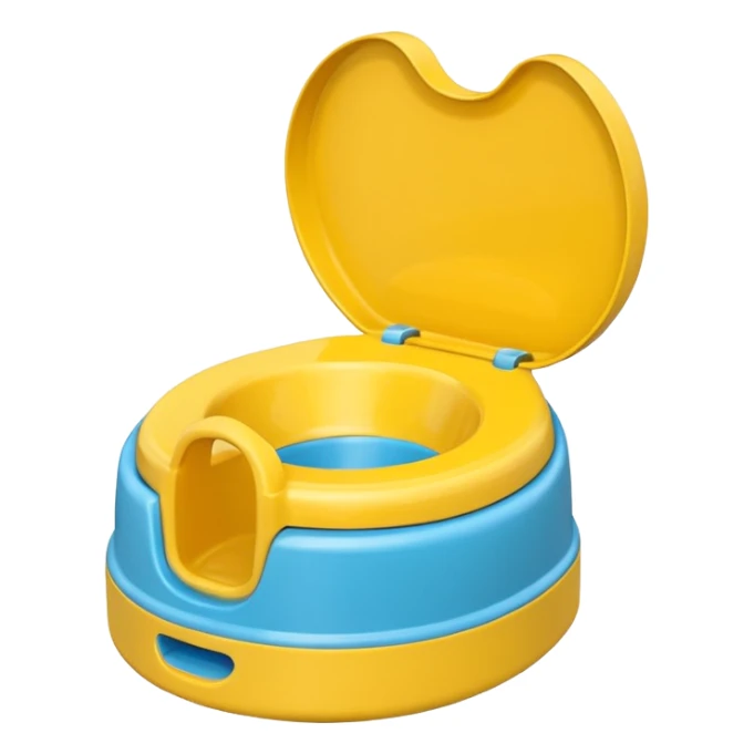 Yellow Children’s potty without a lid  sticker