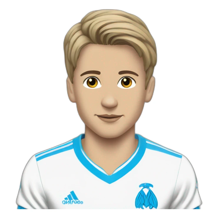 Young Rudy Voller Olympique de Marseille sticker