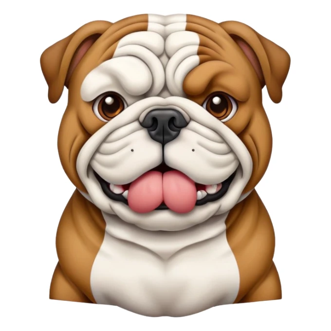 bulldog choking sticker