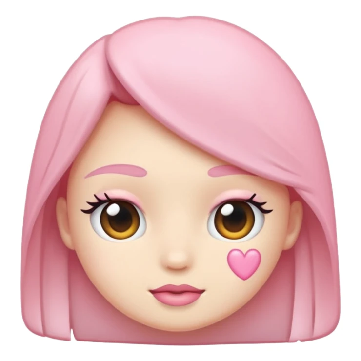 Soft pembe tarzında pembe pastel renginde ifadeler sticker