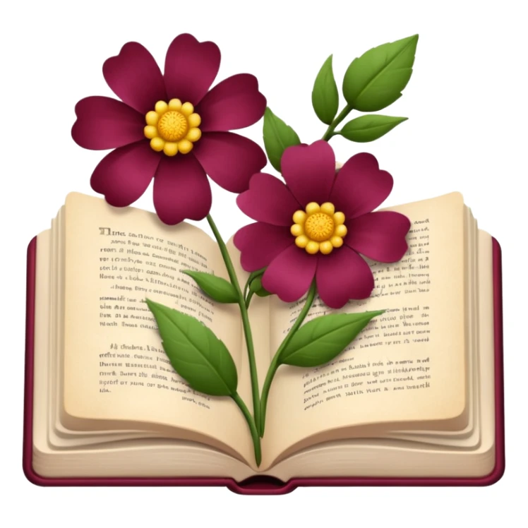 Bordo Open book in a girly style sticker