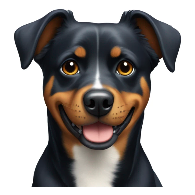 Rottweiler blue healer mix dog sticker