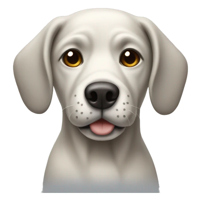 dog that is cream and grey sticker