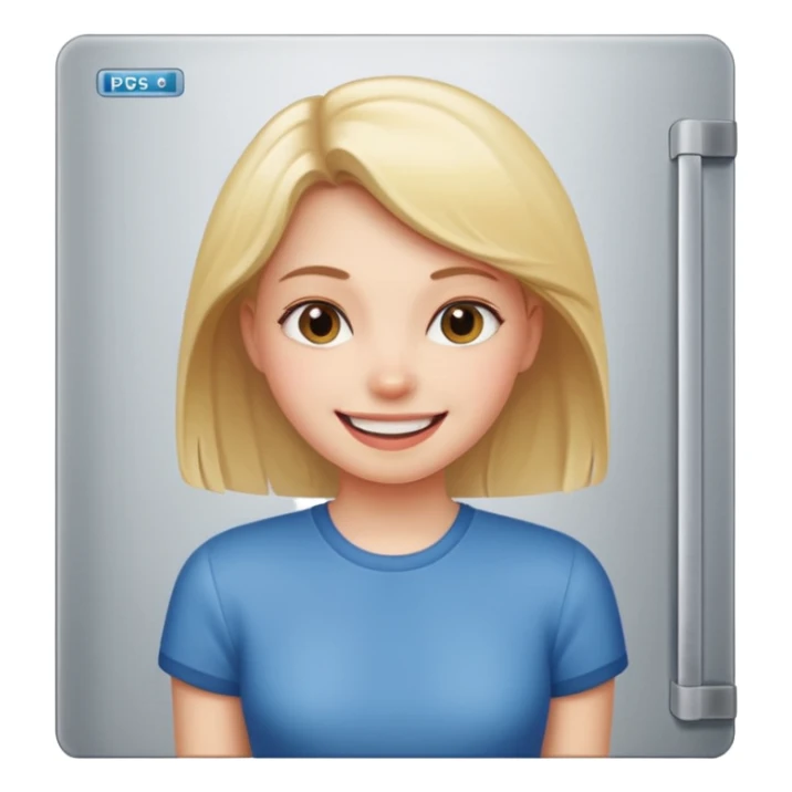 Girl fridge blocking good looking girl sticker