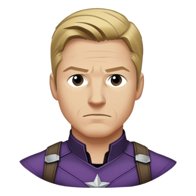 clint barton portrait marvel from captain america: civil war sticker