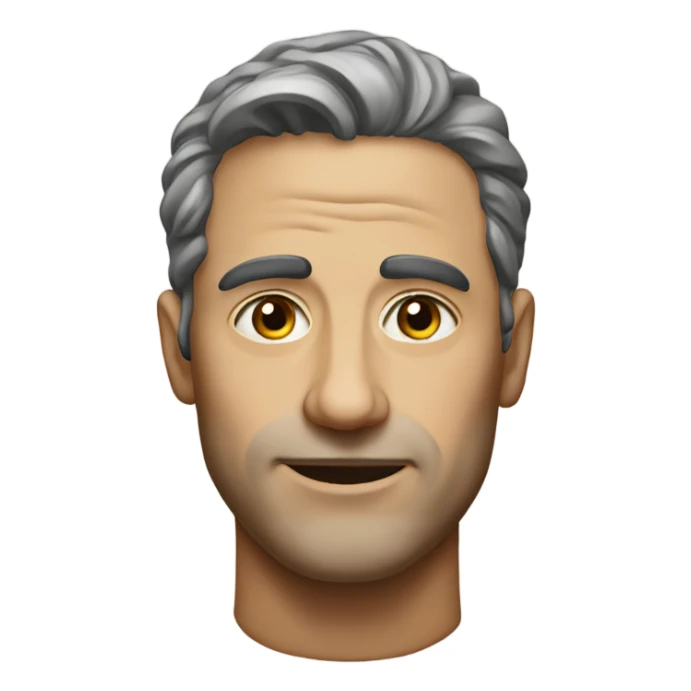 realistic portrait of a man sticker