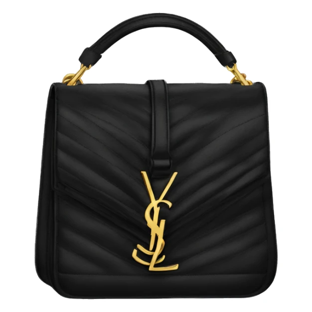 Yves Saint Laurent black shoulder bag sticker