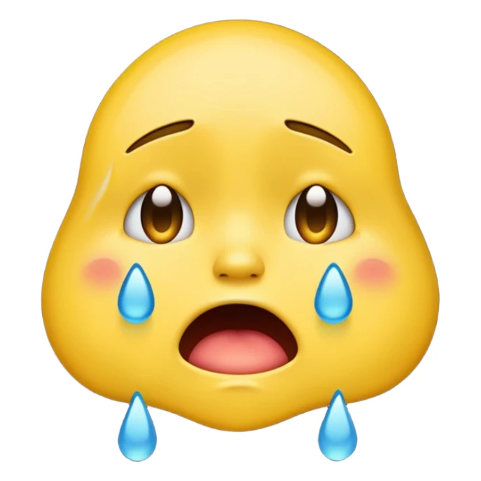 Loudly Crying Face emoji sticker