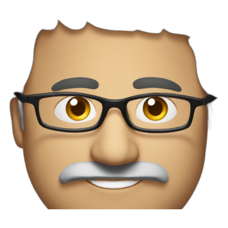 Omid djalili comedian and actor with glasses sticker