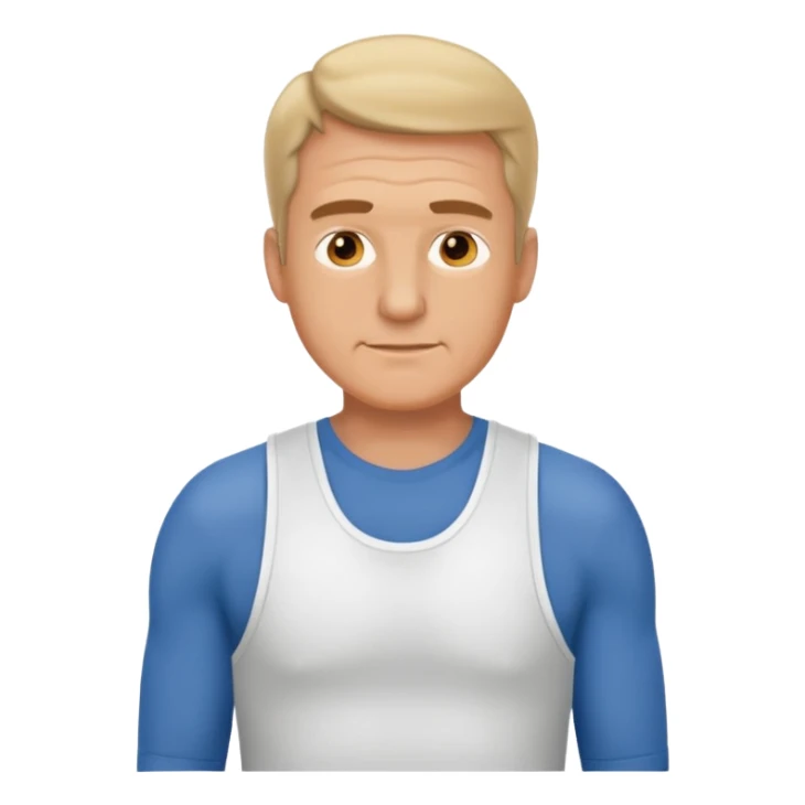 fat middle aged white man in wifebeater sticker