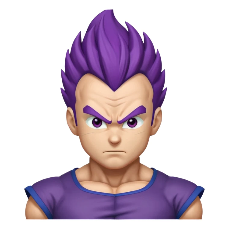 Vegeta ultra ego with purple hair sticker