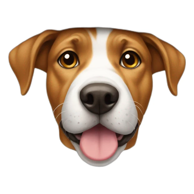 Dog with a hat sticker