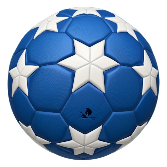champions league blue stars ball sticker