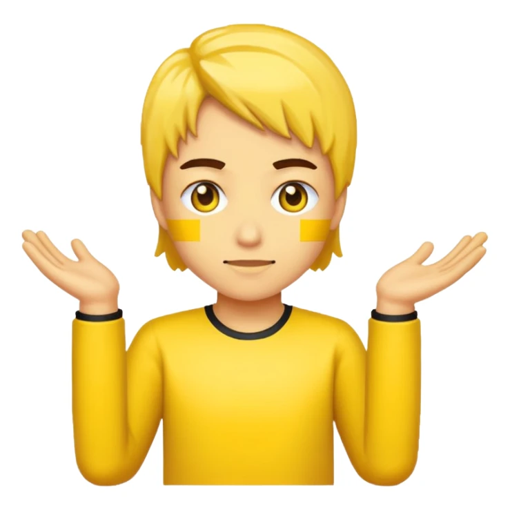 A emoji on the process of pls donate raise sticker