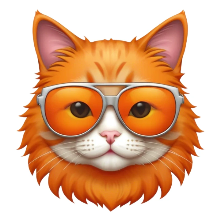 Cat with sunglasses sticker