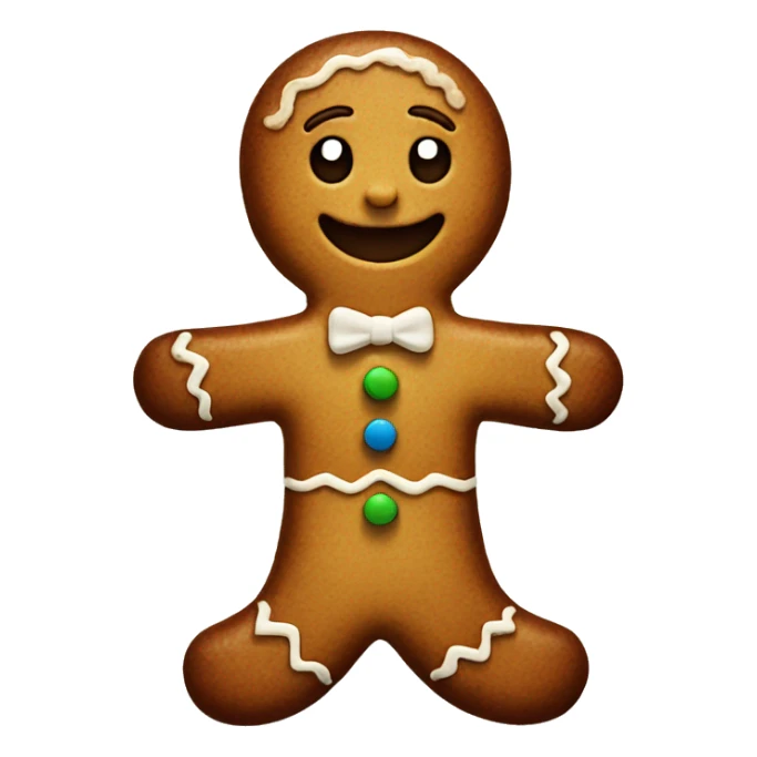 Gingerbread man sticker
