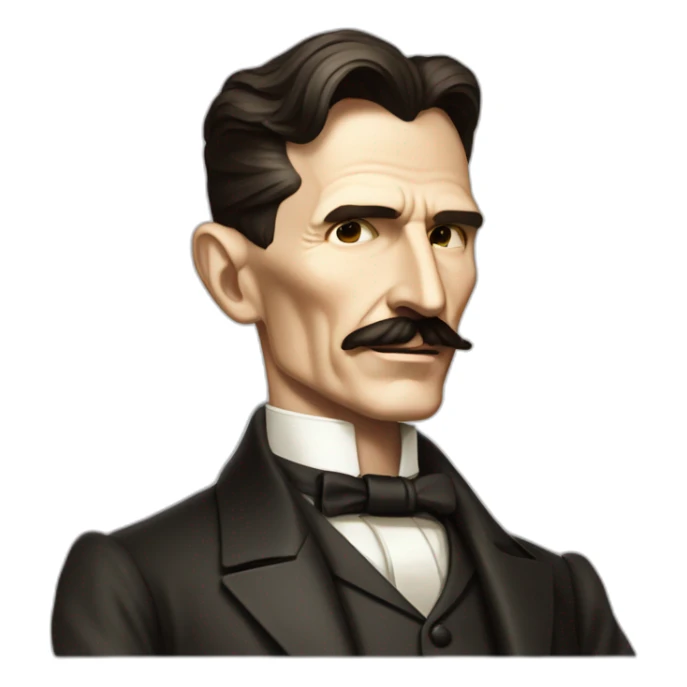 nikola tesla deal with it sticker