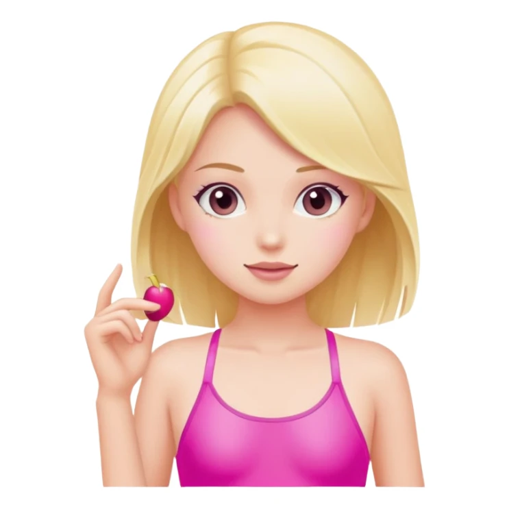 Girl with pink swimsuit  sticker