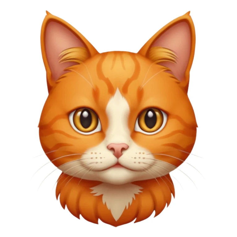 um gato laranja curioso com snal de duvida sticker