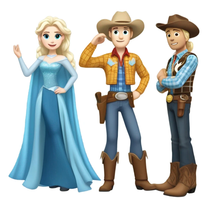 Woody and Elsa sticker