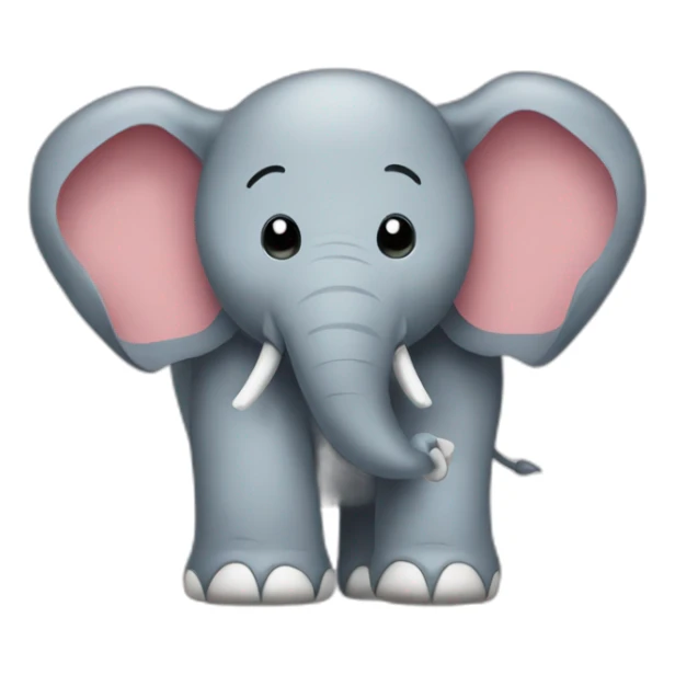 Elephant with a big sign that says #1Fan sticker