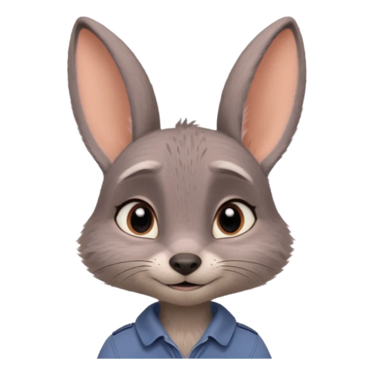 Judy Hopps (gray rabbit, without cap) from the Zootopia Disney movie sticker