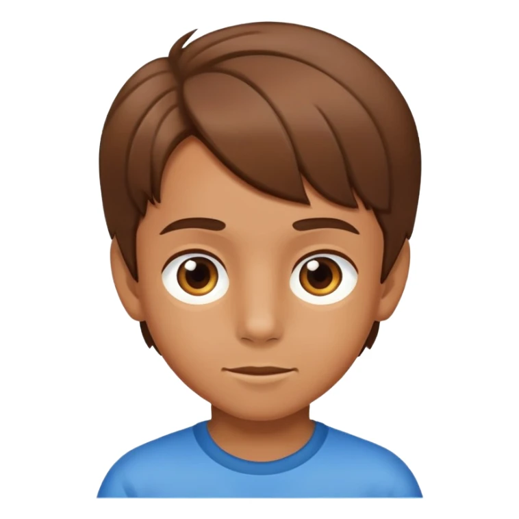 Birthday boy with brown hair, eight years old sticker