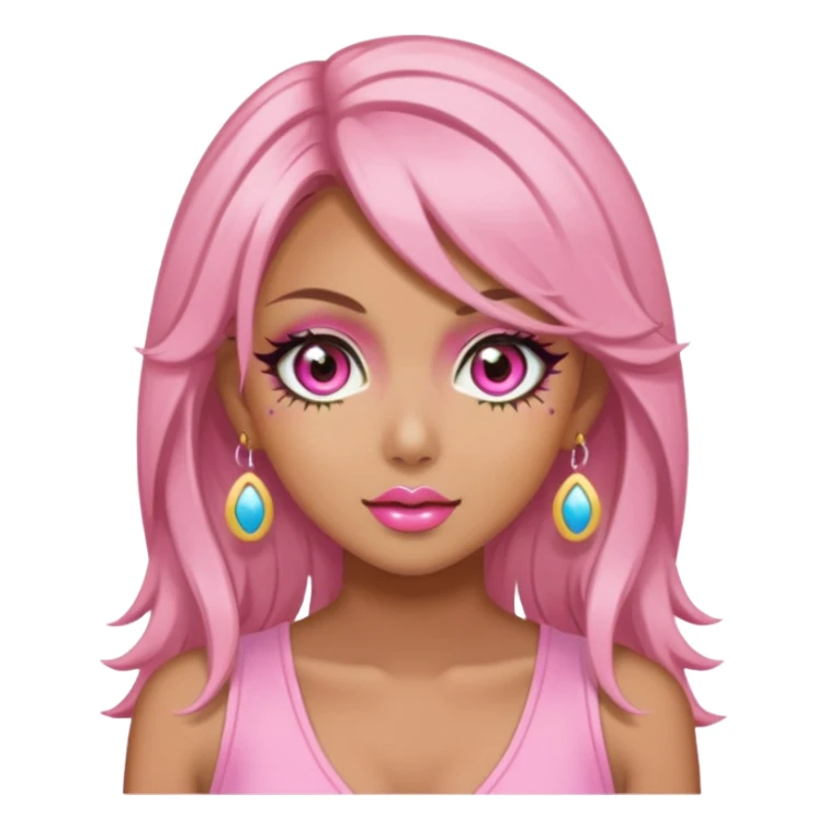 Pink Aesthetic Gyaru Summer Girl sticker