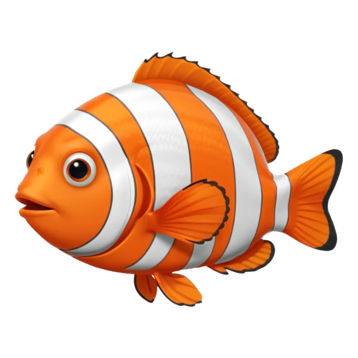 tôi muốn tạo 1 con cá nemo màu cam cute sticker