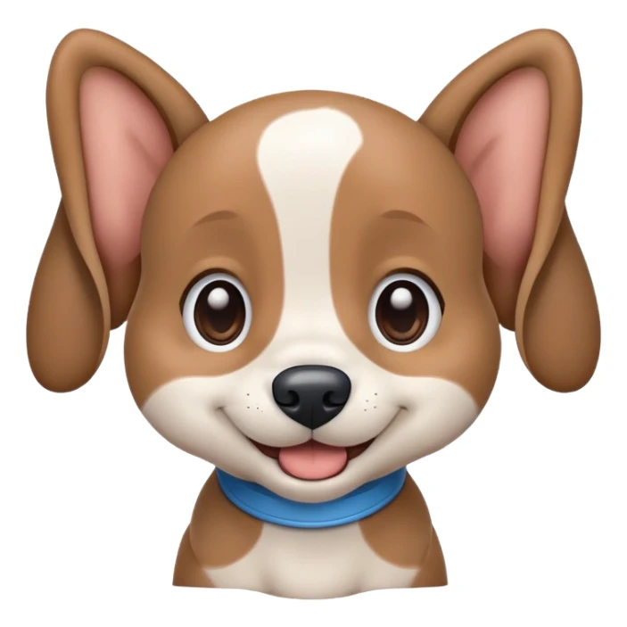 Bluey character, blue cartoon dog with rounded ears and happy expression sticker