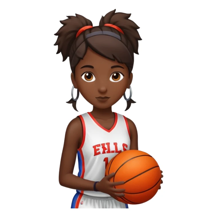 Girl basketball  sticker