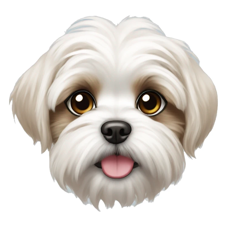 cute baby dog maltese shih tzu sticker