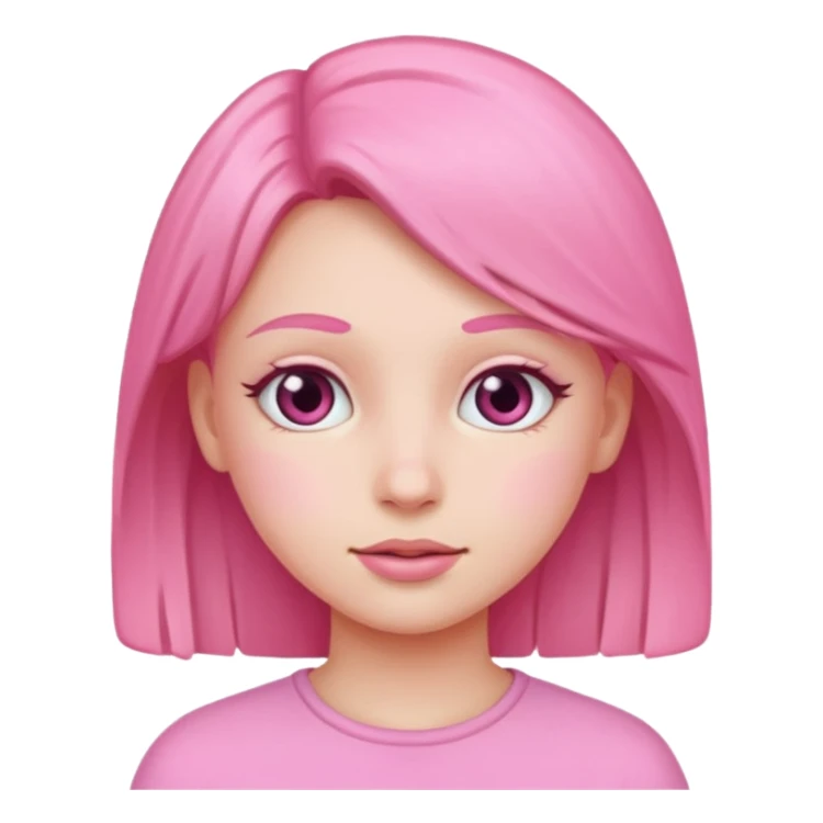 full pink girl sticker