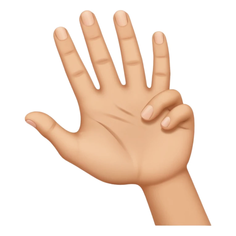 face of a person looking at his hand sticker