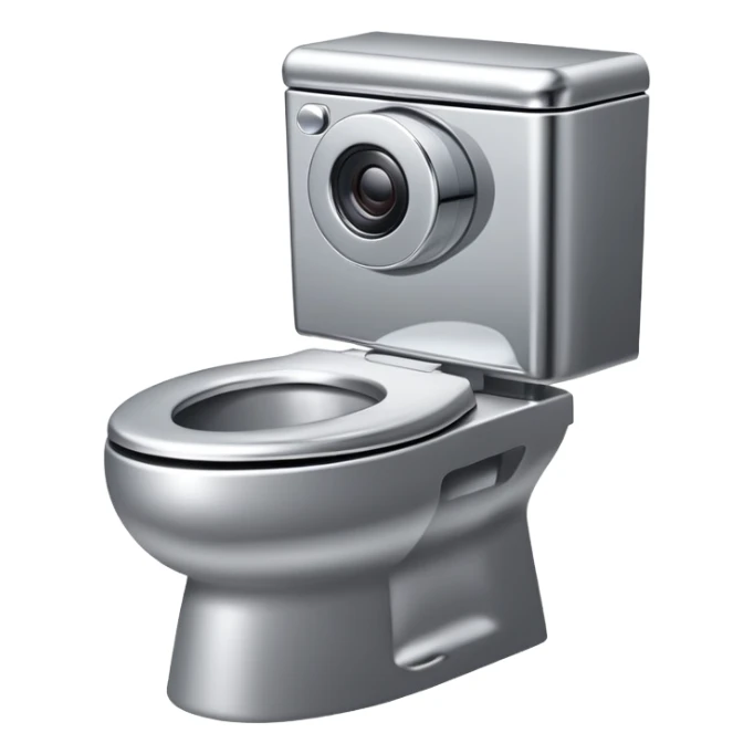 toilet with camera head, skibidi toilet sticker