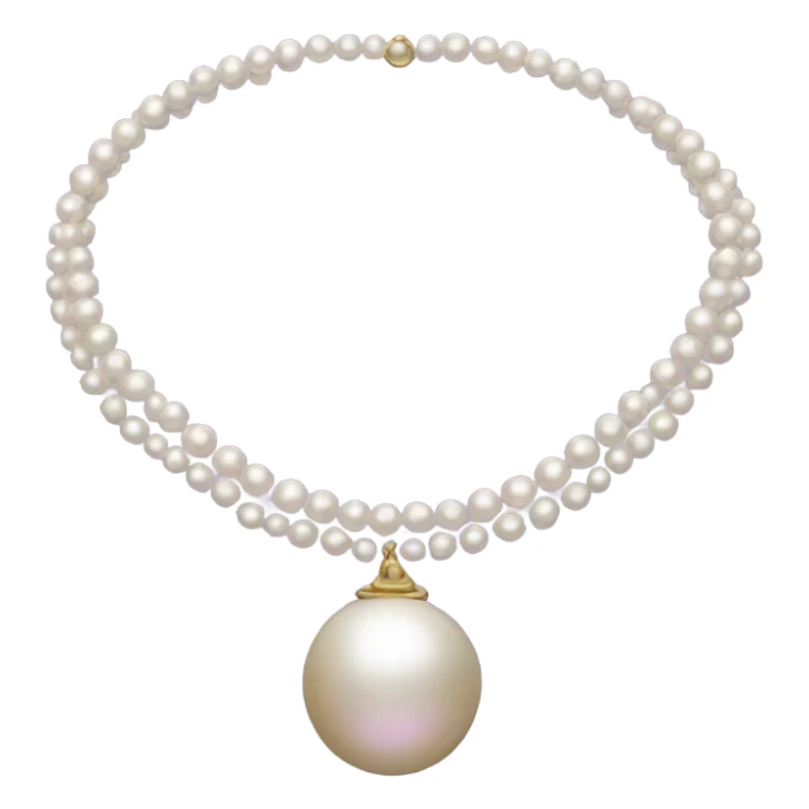 pearl necklace sticker