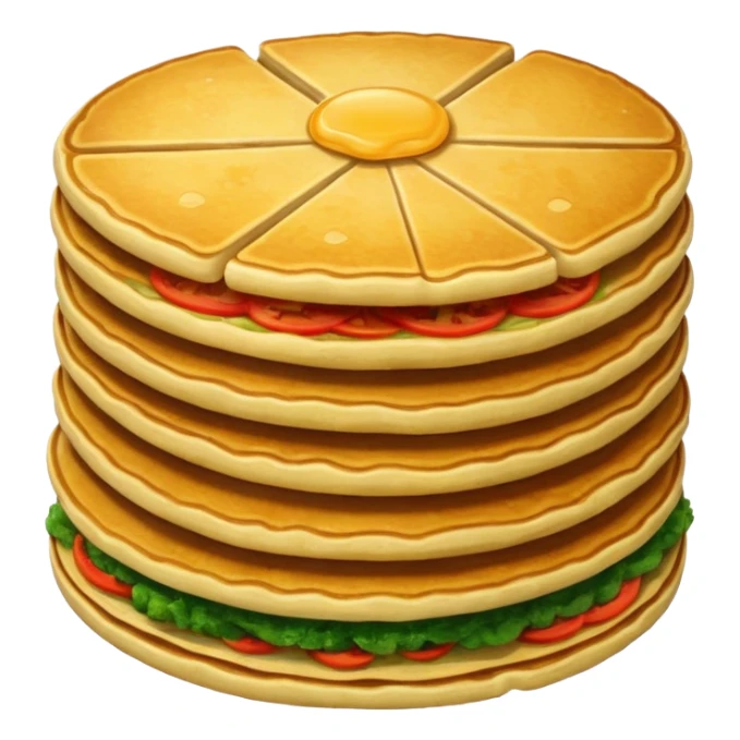 one fried crispy pancake made from chopped veggies in batter sticker