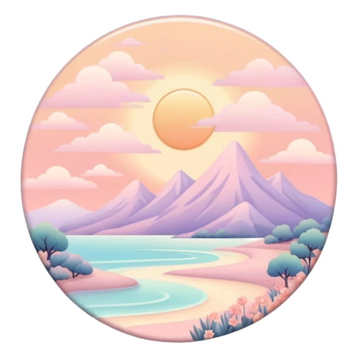  ethereal Romantic warm-colored pastel lush aesthetics deco sticker