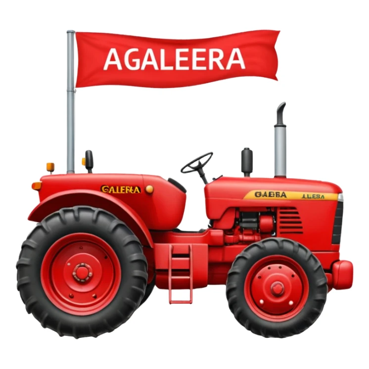 Um trator com o nome: ELITE alegretense a galera é pressão  sticker