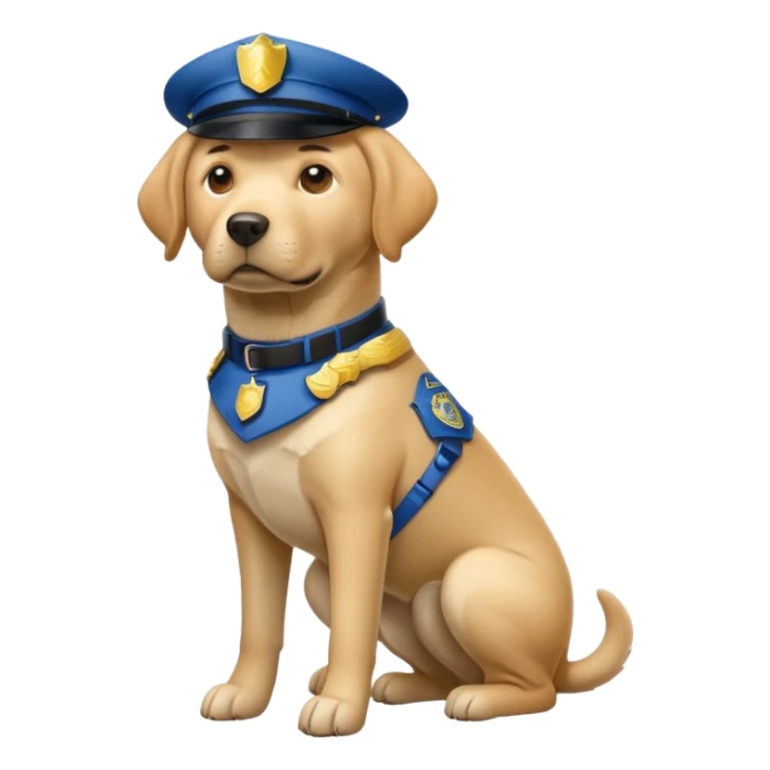 Police Labrador full body  sticker