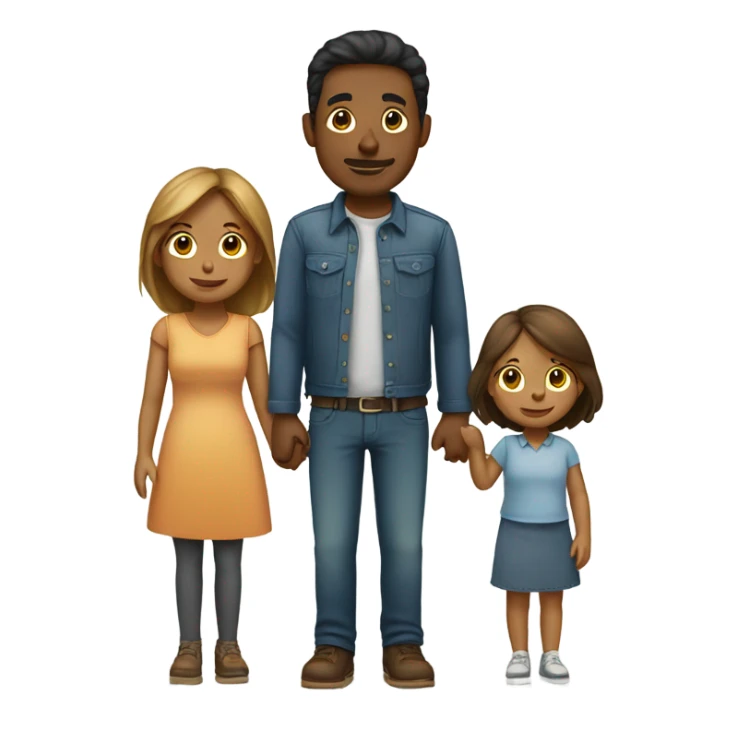 1 Husband, 1 wife , 1 son, 1 daughter and 1 baby sticker