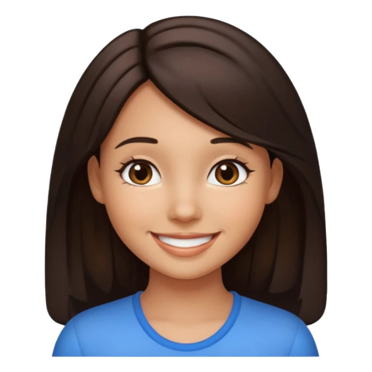 Jakru russce  marrant. Noire et brun. Une fille sticker