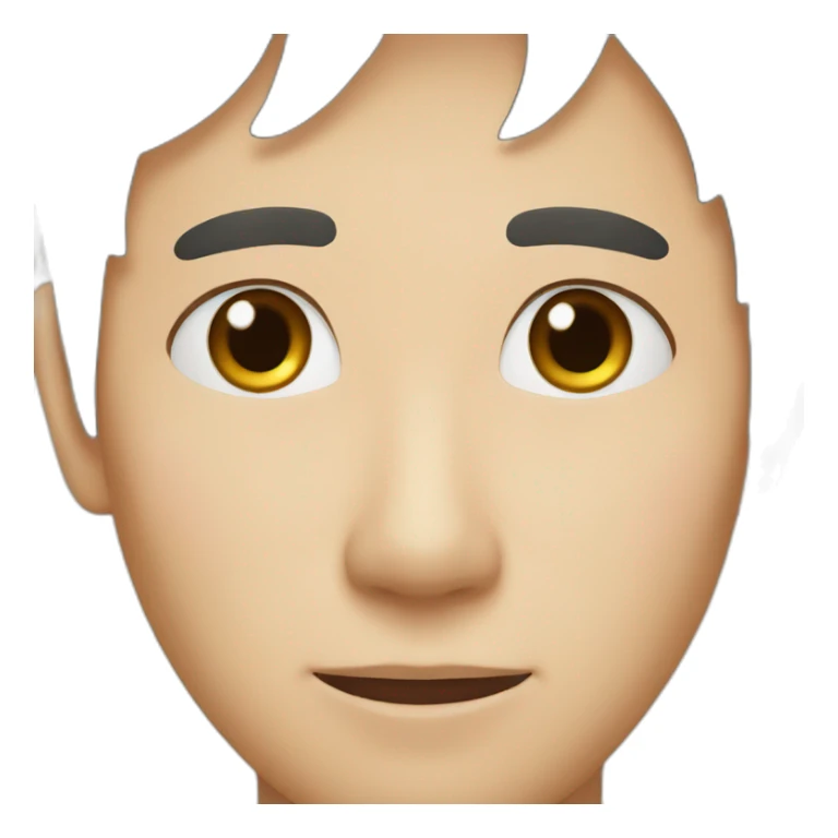 japanese man with freckles on face and nice nose sticker