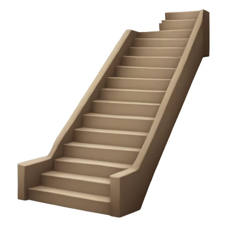 a stair and a tongue sticker