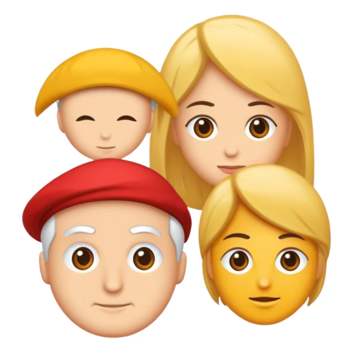 Kırmızı saçlı gözlüklü bir kız sticker