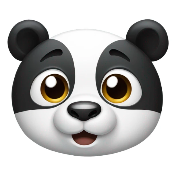 An panda with Nasal tube sticker