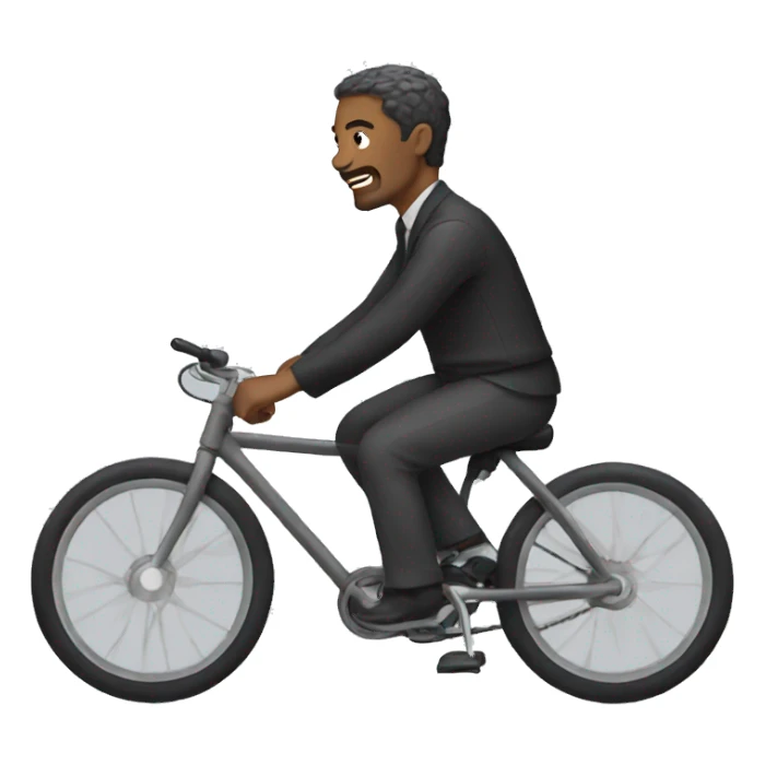 Men wearing a dress riding a bike  sticker