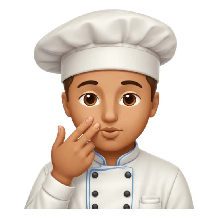 Chef kissing hand with fingertips pinched together sticker
